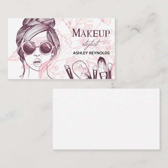 Makeup Stylist Business Card (Front/Back)