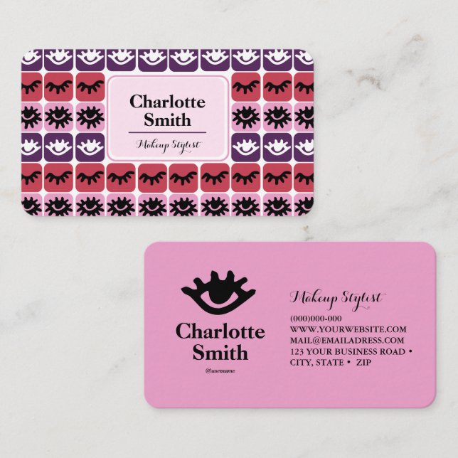 Makeup Stylist personalised Business Card (Front/Back)