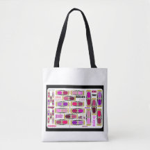 Makeup tote bag