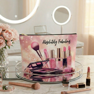 Makeup With Bokeh And Sparkles Accessory Pouch
