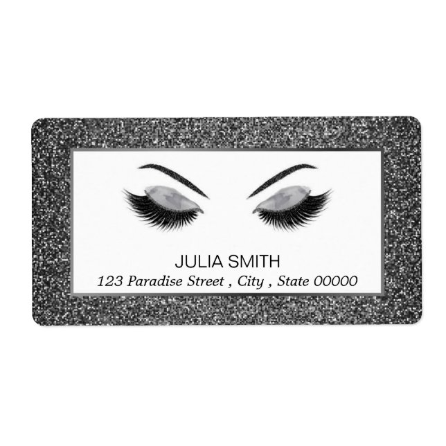 Makeup with glitter effect (Front)