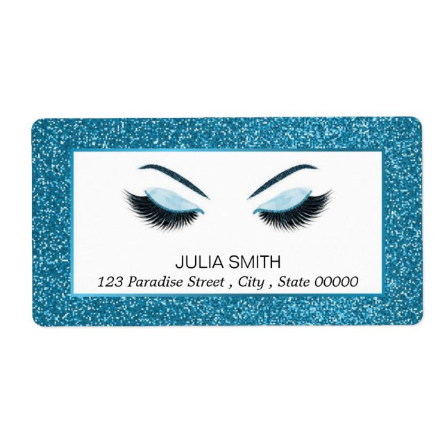 Makeup with glitter effect (Front)