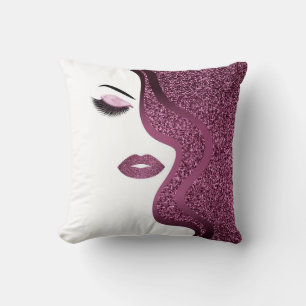 Makeup with glitter effect cushion