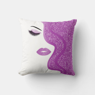Makeup with glitter effect cushion