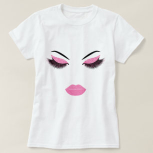 Makeup with glitter effect T-Shirt