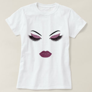 Makeup with glitter effect T-Shirt