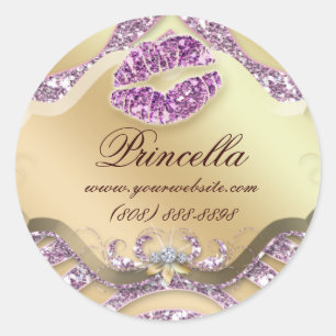 Makeup Zebra Sticker Jewellery Sparkle Pink Gold