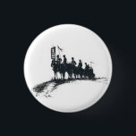 Makhno's Anarchist Army 3 Cm Round Badge<br><div class="desc">Marching under the banner of "Death to all those who stand in the way of freedom for the proletariat!"; Nestor Maknho,  Maria Nikiforova,  and the rest of the revolutionaries of the Ukrainian Free Territory,  still remain shrouded in mystery and legend.</div>