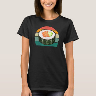 Maki Food Raw Fish Japan Asia Chinese Rice Seaweed T-Shirt