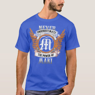 Maki Name Shirt Never Underestimate The Power Of M