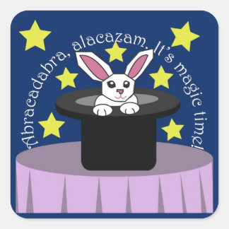 Makin' Magic Bunny Square Sticker