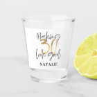 Making 30 look good gold birthday party favour