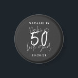 Making 50 look good age birthday personalised  magnet<br><div class="desc">Making 50 look good age birthday typographic personalised birthday gift. Life begins at fifty, show how happy you are to be in your fifties with this design, ideal for a birthday party or celebration weekend away. Make it a party to remember with the awesome outfit or a ideal gift for...</div>