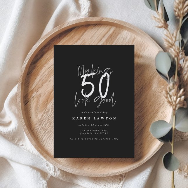 Making 50 look good birthday invitation (Creator Uploaded)