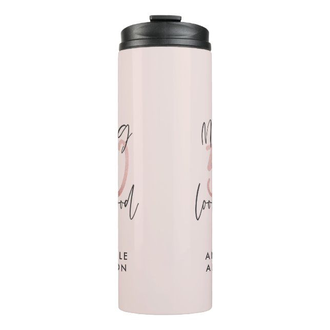 Making 50 look good girly pink glitter birthday thermal tumbler (Front)