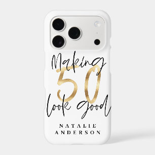 Making 50 look good gold birthday celebration