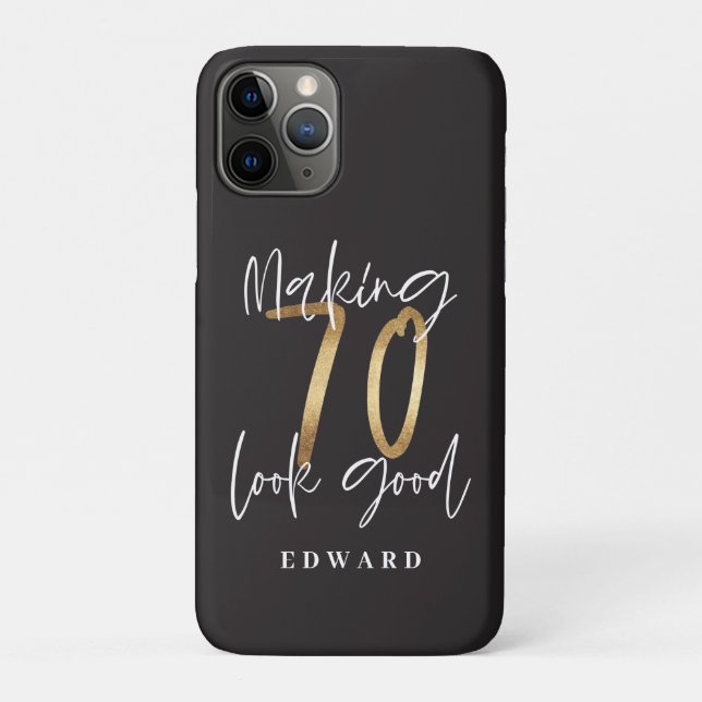 Making 50 look good gold birthday celebration Case-Mate iPhone case (Back)