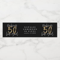 Making 50 look good gold birthday celebration