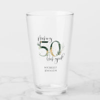 Making 50 Look Good Green Gold Botanical Birthday