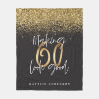 making 60 look good black gold glitter