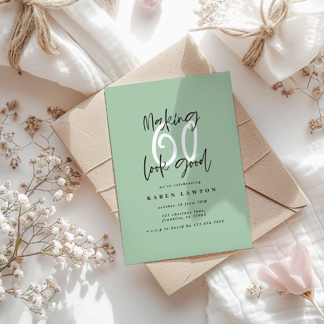 Making 60 look good colourful sage green birthday (Creator Uploaded)