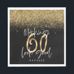 Making 60 look good gold Birthday party Napkin<br><div class="desc">Making 60 look good gold effect Birthday party paper plates. Modern graphic party design.</div>