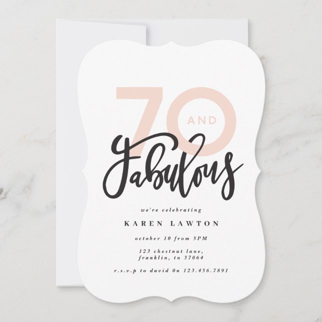 Making 70 look good modern birthday (Front)