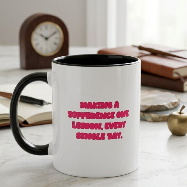 Making A Difference One Lesson Every Day Educator Mug (Creator Uploaded)