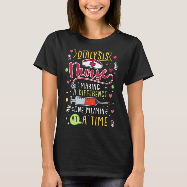 Making A Difference One ml_min At A Time Still sea T-Shirt (Front)