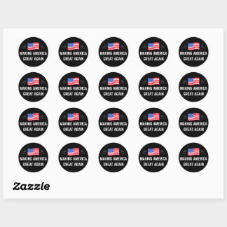 Making America Great Again Classic Round Sticker
