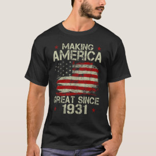 Making America Great Since 1931 Vintage Gifts 89th T-Shirt
