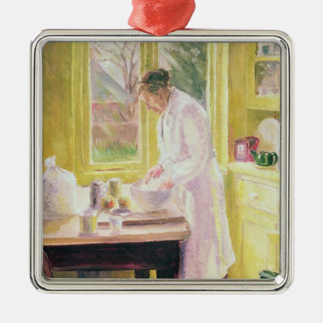 Making Apple Pie Metal Tree Decoration (Front)