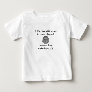 Making Baby Oil Infant Shirt