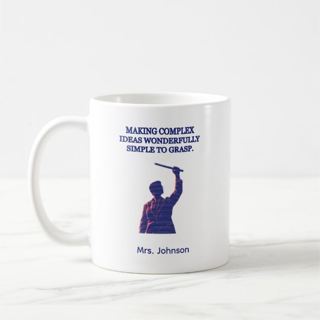 Making Complex Ideas Wonderfully Simple to Grasp Coffee Mug (Left)