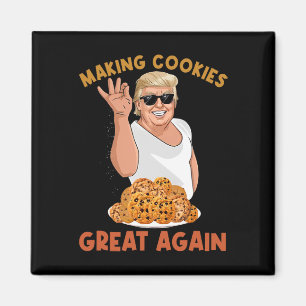 Making Cookie Great Again Funny Trump Make Xmas Gr Magnet