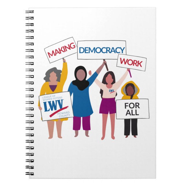 Making Democracy Work Spiral Notebook (Front)
