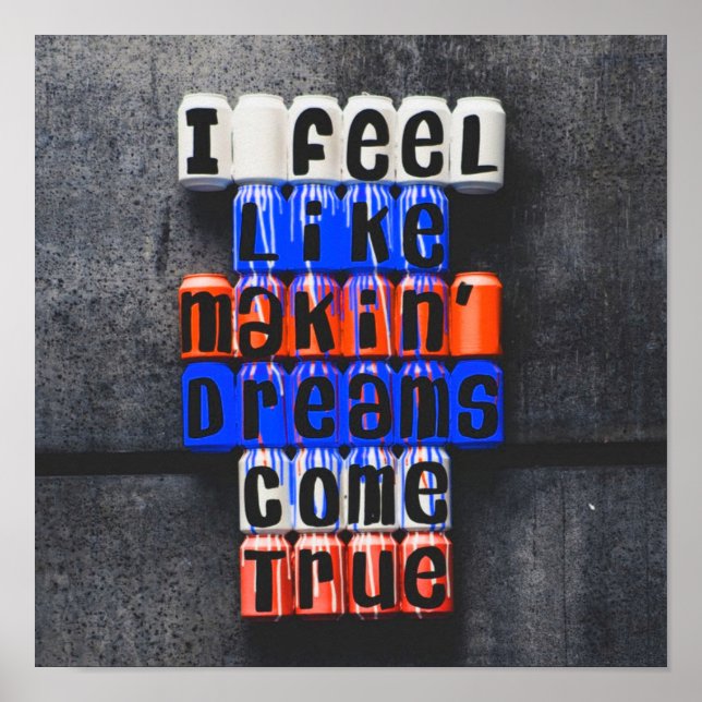 Making Dreams Come True, Motivational Poster (Front)