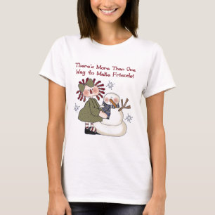 Making Friends Snowman T-shirts and Gifts