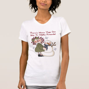 Making Friends Snowman T-shirts and Gifts