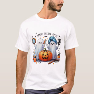 Making Hair Bootiful Halloween Hair Stylist Ghost T-Shirt