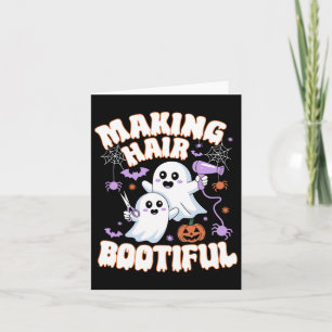 Making Hair Bootiful Halloween Spooky Ghosts Hair  Card