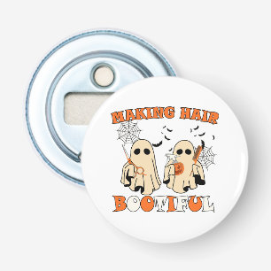 Making Hair Funny Ghost Hairdresser Halloween  Bottle Opener