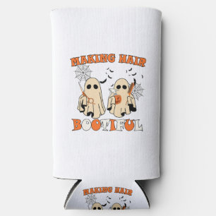 Making Hair Funny Ghost Hairdresser Halloween  Seltzer Can Cooler