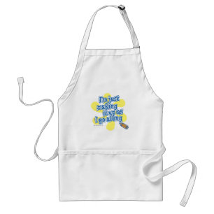 Making It Up Funny Creative Author Slogan Standard Apron