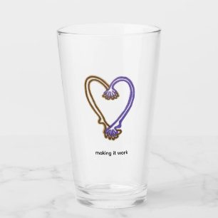 Making It Work Mug Quirky Heart  Glass