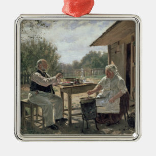 Making Jam, 1876 Metal Tree Decoration