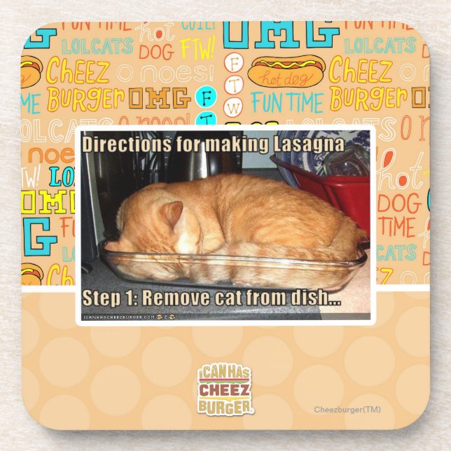 Making lasagne coaster (Front)