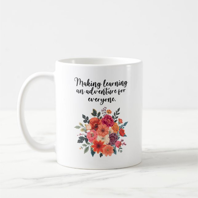 Making Learning An Adventure For Everyone Coffee Mug (Left)