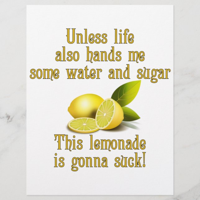 Making Lemonade Flyer (Front)