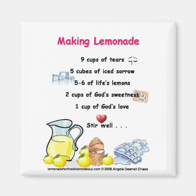 making lemonade  magnet (Front)
